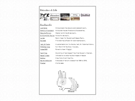 links screenshot