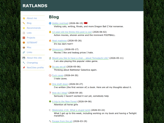 blog screenshot