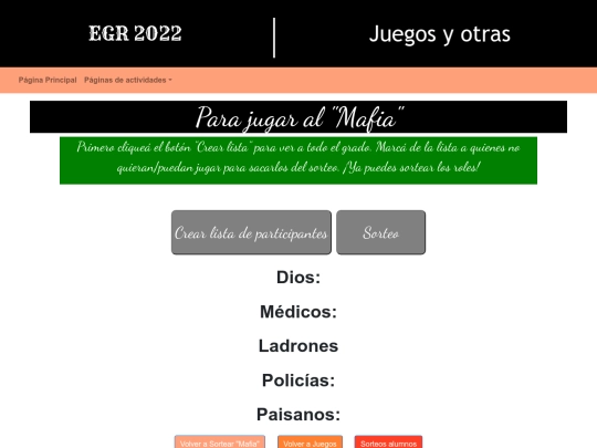 pages/sorteoMafia screenshot