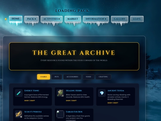 items screenshot