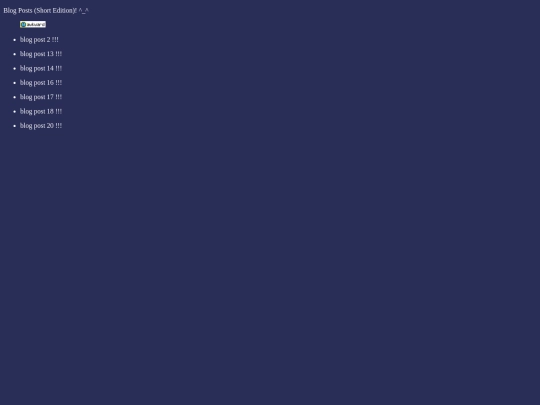 short_posts screenshot