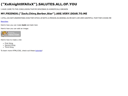 index screenshot