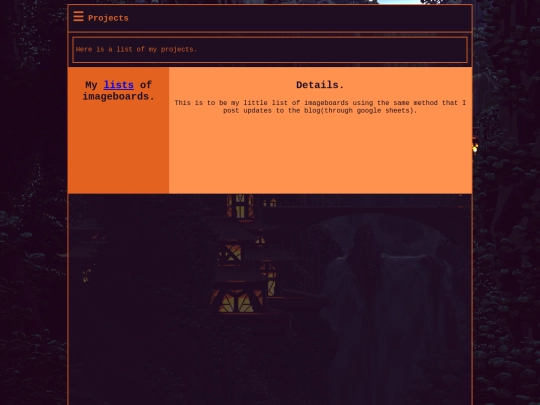 projects screenshot
