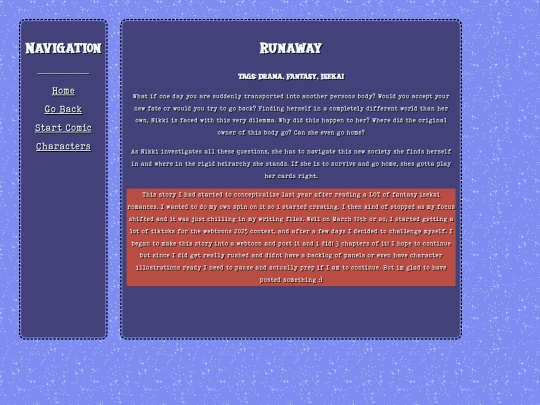writing/Runaway screenshot