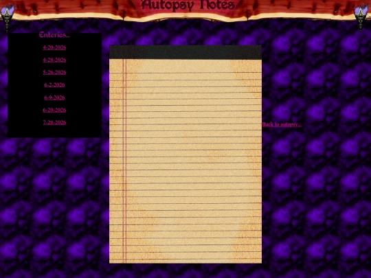 demon autopsy/notes screenshot