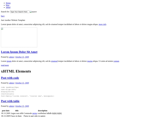 xhtml-elements screenshot