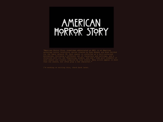 Pages/ShowReviews/AmericanHorrorStory screenshot