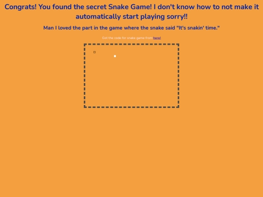 snakepage screenshot