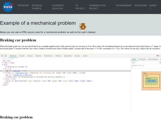 problemexample screenshot