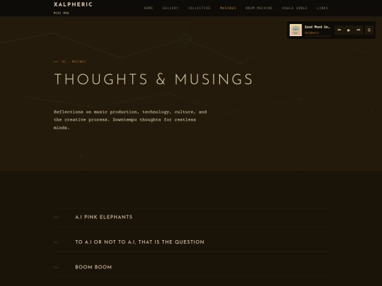 musings screenshot