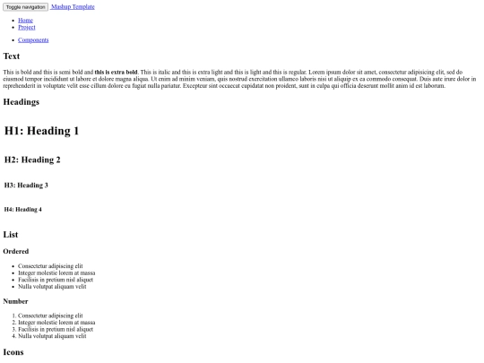 components screenshot