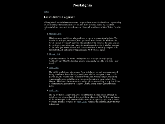 distros screenshot