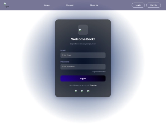 login screenshot
