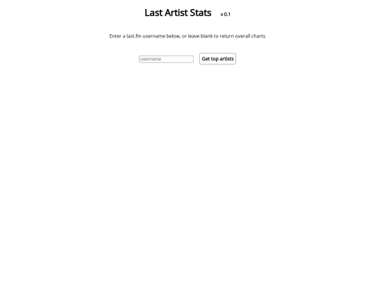 app/last-artist-stats screenshot