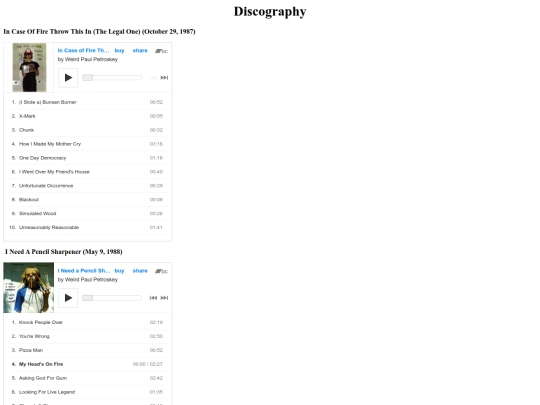 discography screenshot