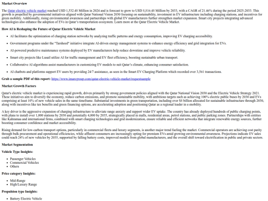 QatarElectricVehicleMarketSizeShareGrowthandForecast2025-2033 screenshot
