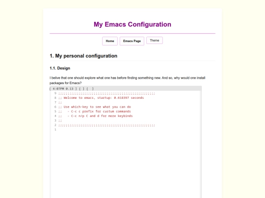 EMACS/my-configuration screenshot