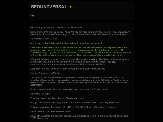 log/talkin screenshot