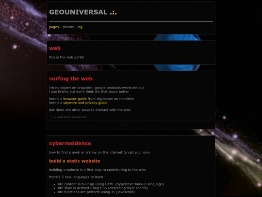 web screenshot