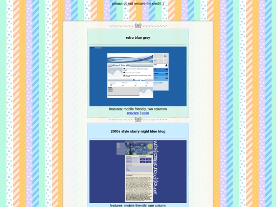 layouts screenshot