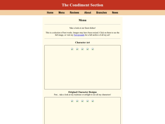 menu screenshot