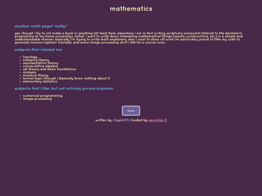 maths screenshot