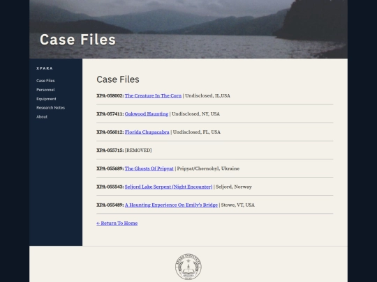 case-files screenshot