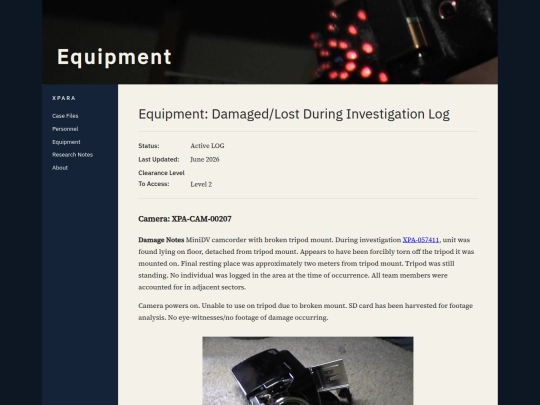 equipment/equipment-oos screenshot