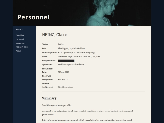 personnel/claire_heinz screenshot