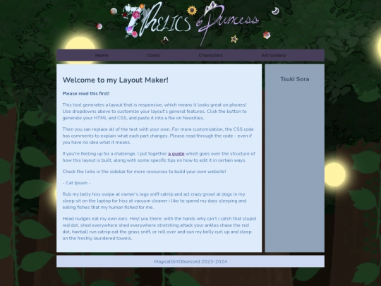 7 Relics Princess/Characters/Main Cast/TsukiSora screenshot