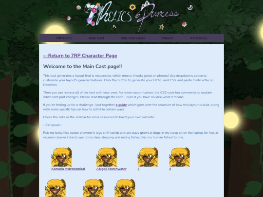 7 Relics Princess/MainCast screenshot
