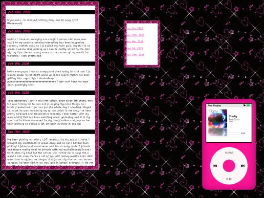 diary screenshot