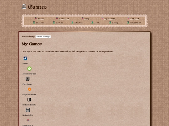 games screenshot