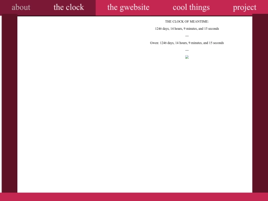 meantime/clock screenshot