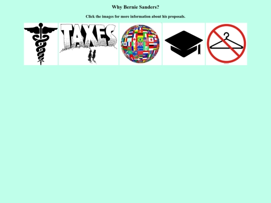 html/FeelTheBern screenshot