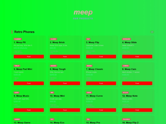 startproducts screenshot