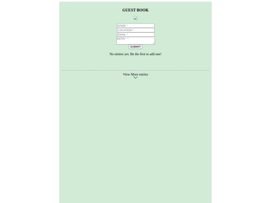 guestbook screenshot