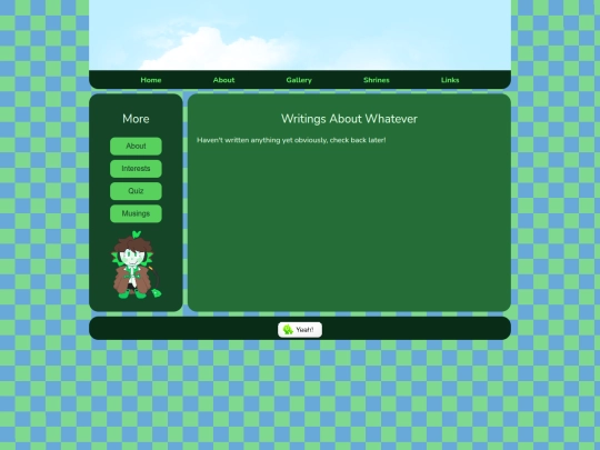 about/musings screenshot