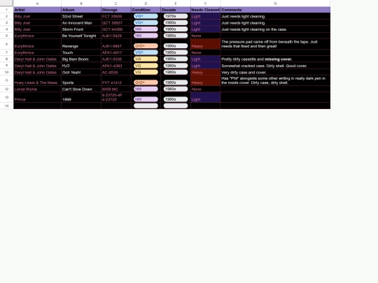 Music/Physical Media Collection/Shareable Music Collection/Cassettes screenshot