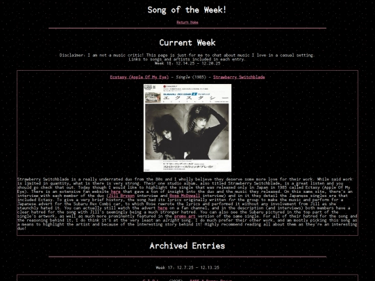 Music/songoftheweek screenshot