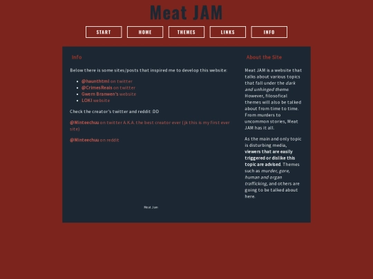 info screenshot