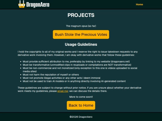 projects screenshot