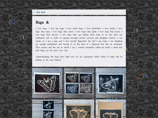 garbage-arcade/prnts/bugs screenshot