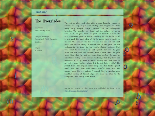 garbage-arcade/superbloom/the-everglades screenshot