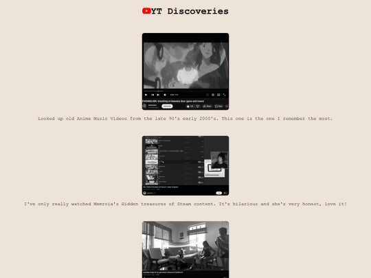 ytdiscoveries screenshot
