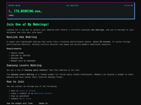 webring screenshot