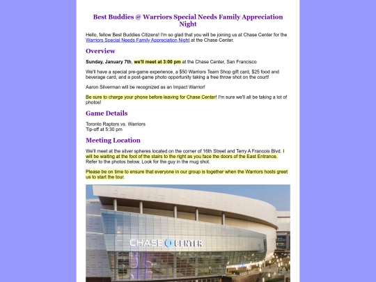 BBCitizens/Warriors-Special-Needs-Family-Appreciation screenshot