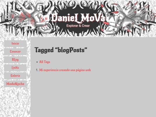 tags/blogPosts screenshot