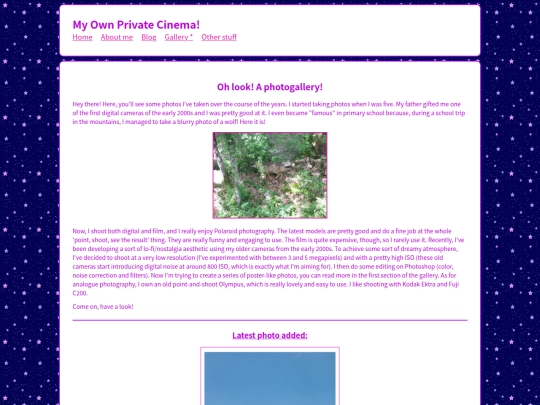 Main/Pages/photography screenshot