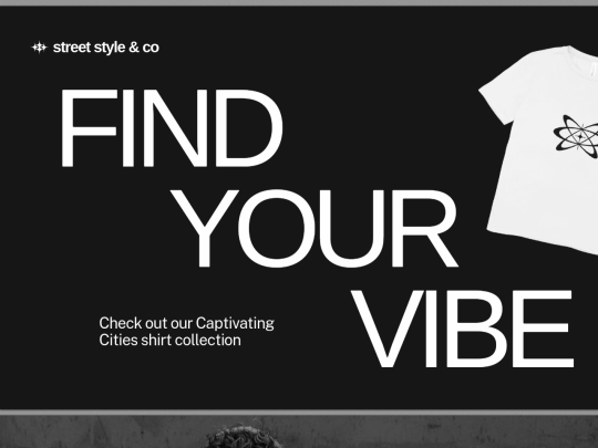 Retail Website in Black White Simple Style screenshot